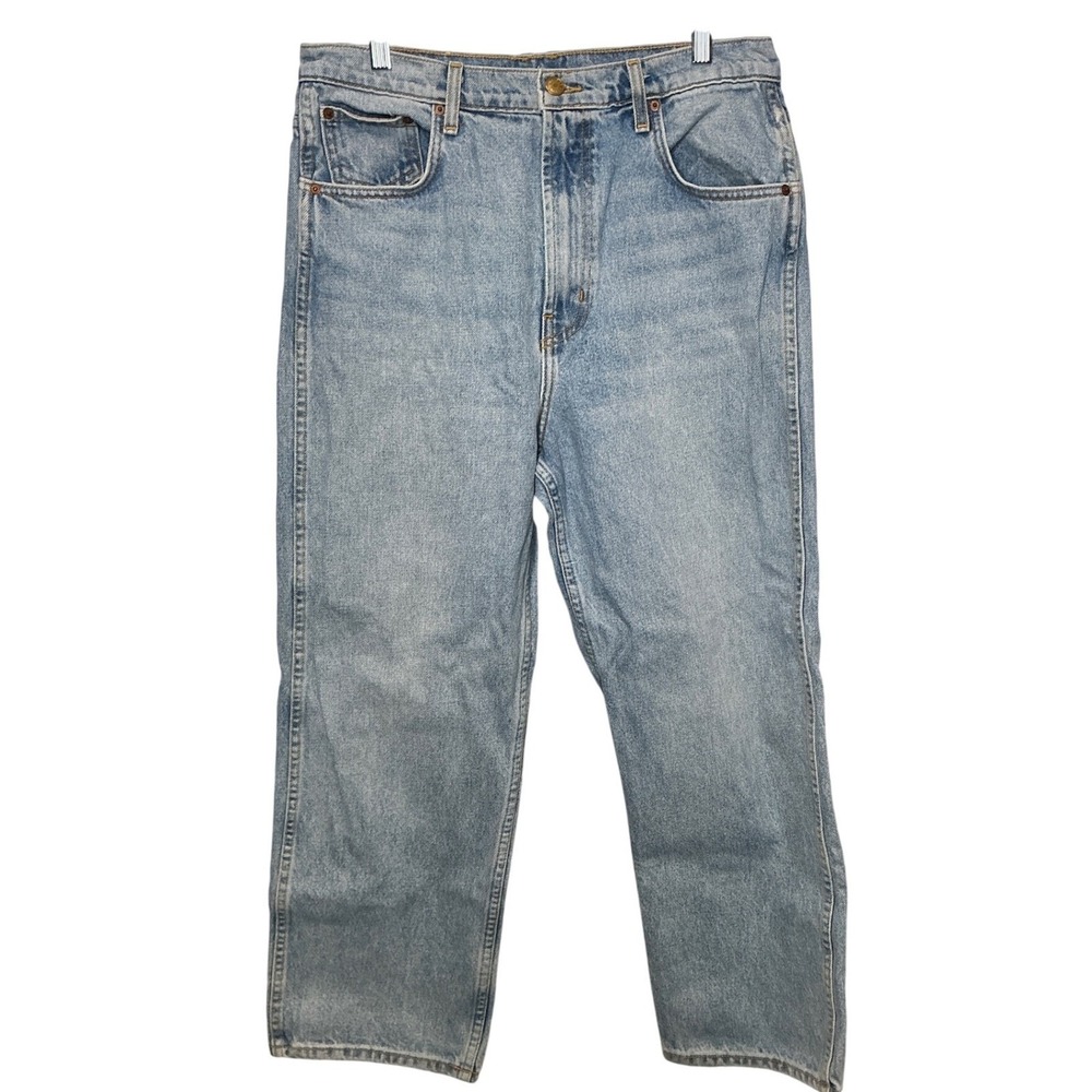 B Sides‎ Blue Jean Womens Straight Leg Light Wash Sz 31 Classic Luxury Denim